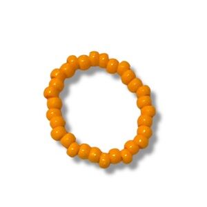 3 FOR $20 HANDCRAFTED Pony Orange Beaded Bracelet